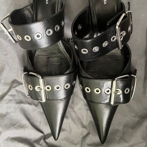 New Balenciaga Belt Mules Size 37.5